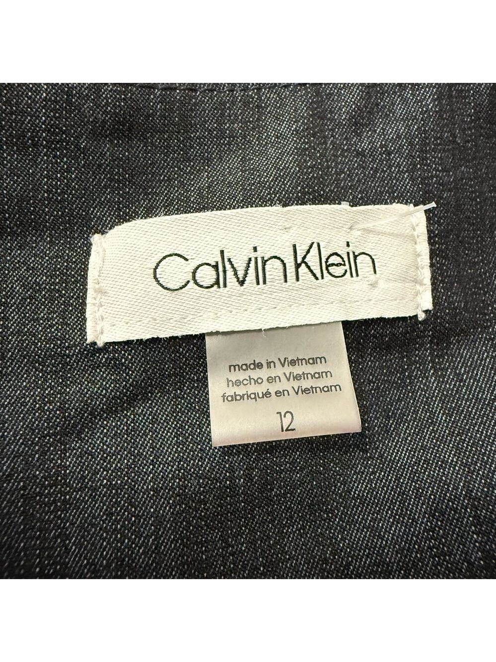 Calvin Klein Dress Size 12 Gray - Picture 6 of 11